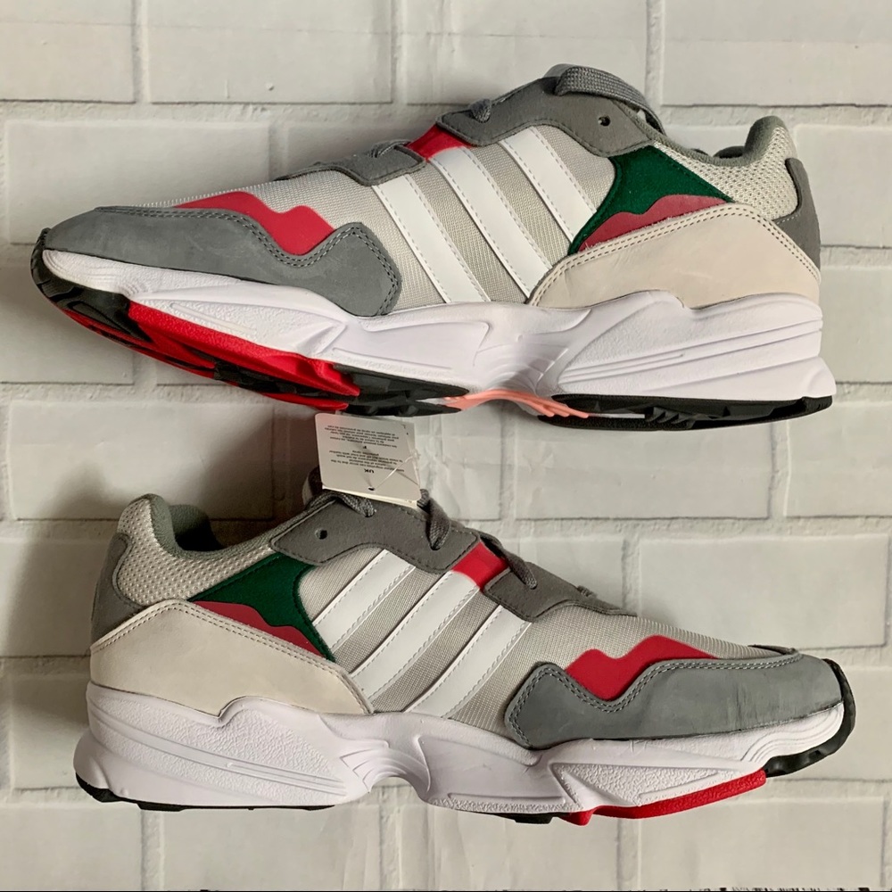 New Men’s Adidas Yung 96 US 12 Sneakers Grey Green - Picture 3 of 7